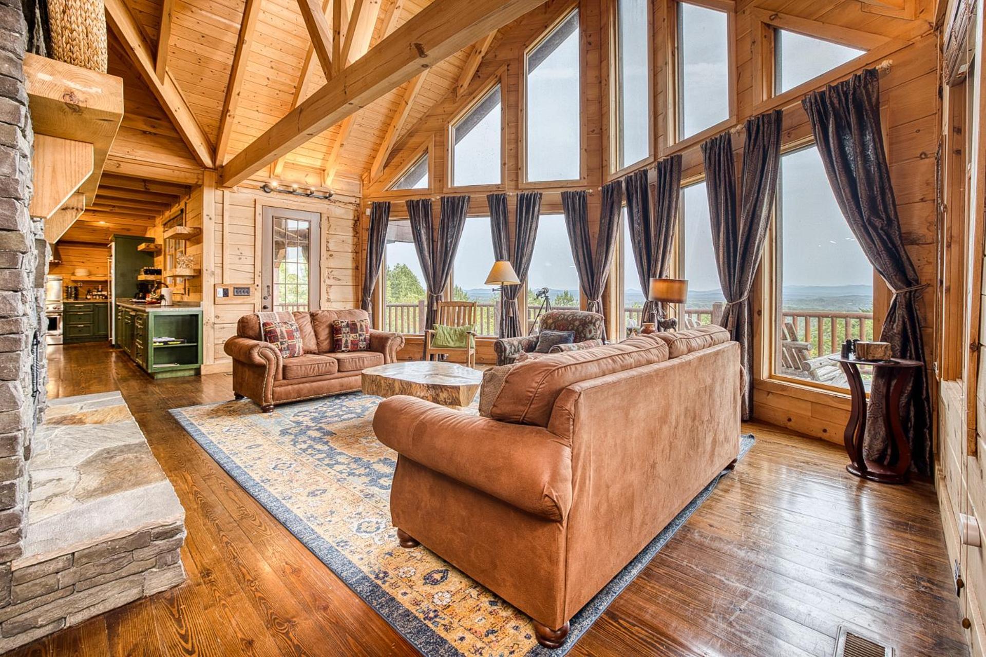 Sky High Lodge By Bk Stays. Large Cabin. Amazing Views. Game Room. Jacuzzi. Six Bedrooms. Sleeps 12 Blue Ridge Exteriör bild