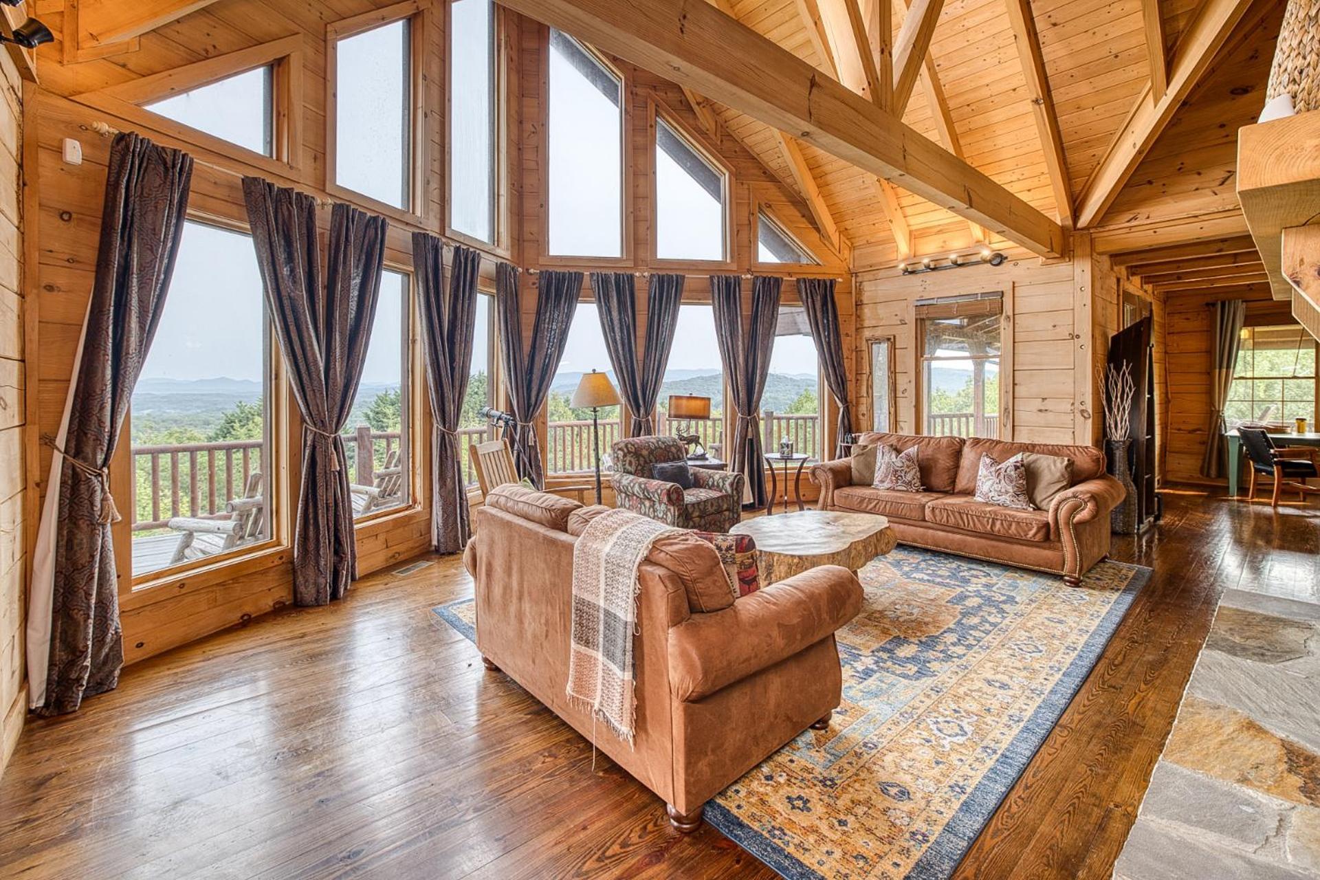 Sky High Lodge By Bk Stays. Large Cabin. Amazing Views. Game Room. Jacuzzi. Six Bedrooms. Sleeps 12 Blue Ridge Exteriör bild